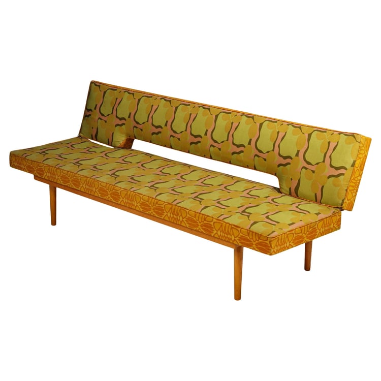 Midcentury folding daybed by Miroslav Navrátil, 1960s, Czechoslovakia 