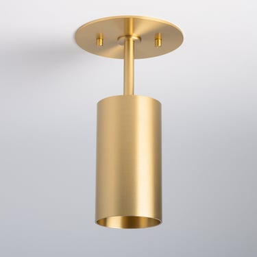 Modern Semi Flush - Brass Light Fixture - Mid-Century Modern Flush Mount - Semi Flush Spot Light 