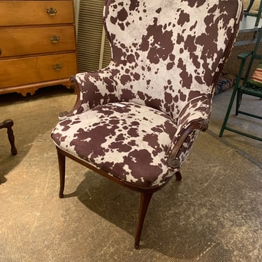 Antique Chair New Velvet Upholstery 