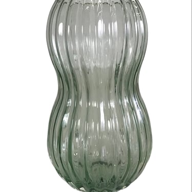 Scandinavian Modern Kretta Glass Vase by Tiina Nordstrom for Iittala, Finland 1988