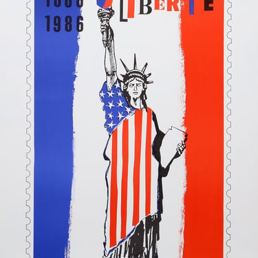 Liberte by Roger Bezombes 1986 Serigraph 