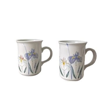 vintage 80's floral mug set (Size: OS)