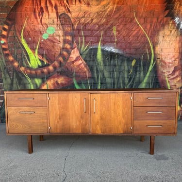 Jens Risom for B.L. Marble Furniture Walnut Credenza