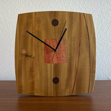 Lauren Verdugo mixed wood clock