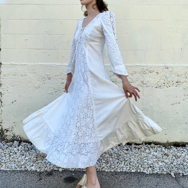 Let's Elope Cotton Gunne Sax Maxi Dress