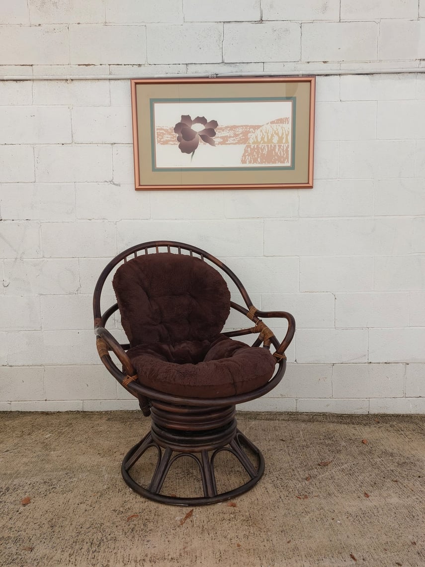 Bamboo Swivel Chair Revival Vintage North Loop Austin, TX