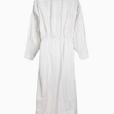 Apiece Apart Alessandra Sarong Shirt Dress - Cream