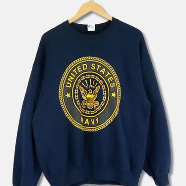 Vintage United States Navy Crewneck Sweatshirt Sz L