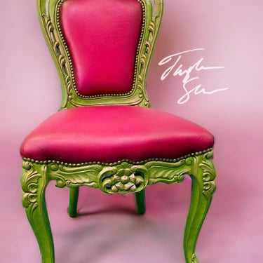 Preppy in Pink Barbie Hand Painted Chair