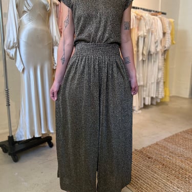 Vintage 1970s lurex palazzo 3 piece set 