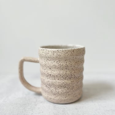 Light Pink Bubble Mug with speckles 