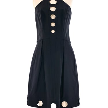 Karl Lagerfeld Geometric Cut Out Tank Dress