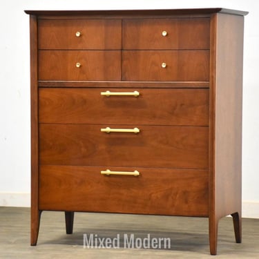 Refinished Walnut Dresser by Drexel “Modern” 