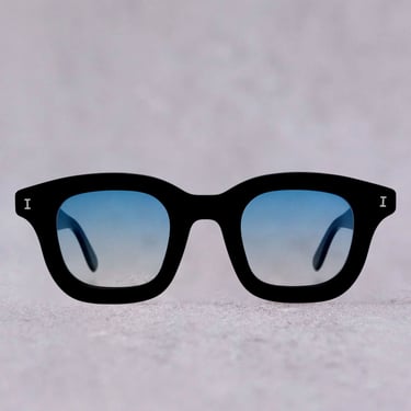 Illesteva George Sunglasses, Black/Blue