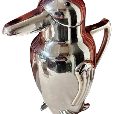 Vintage Penguin Figural Art Deco Cocktail Shaker