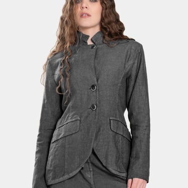 Baci - Flap Pocket Jacket - Pewter