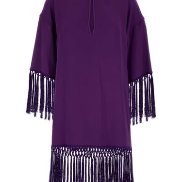 Valentino Garavani Women Purple Cady Dress