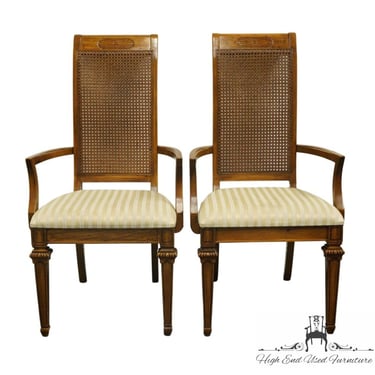 Set of 2 THOMASVILLE Bardini Collection Italian Neoclassical Tuscan Style Dining Arm Chairs 40821-861-862 