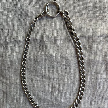 **choker chain silver necklace