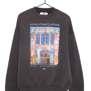1986 Faded Cesar Chavez School Sweatshirt USA