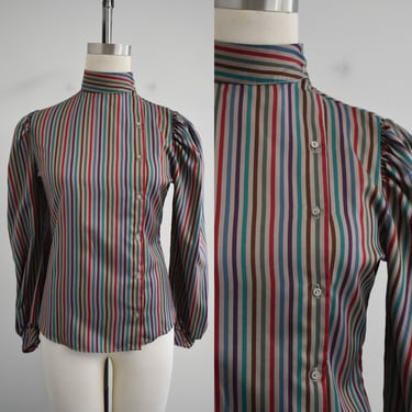 1970s/80s Striped Blouse 