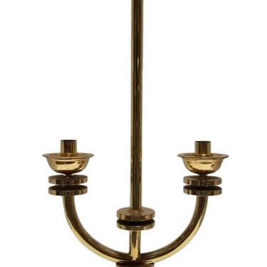Vintage Art Deco Brass Candelabra 