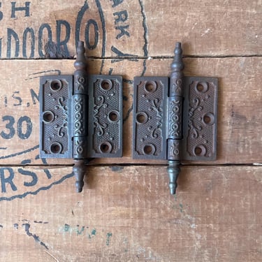 Pair of Ca. 1880s Eastlake Door Steeple Tip Hinges 3