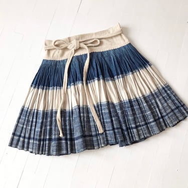Vintage Indigo Wrap Skirt 