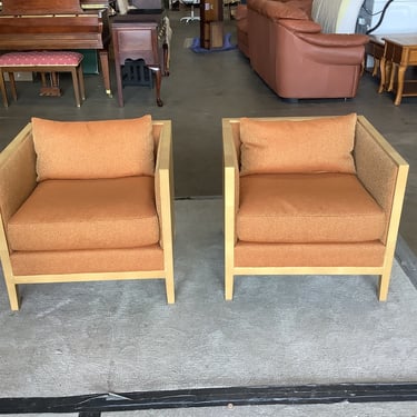 Pair of Club Chairs by Pollaro