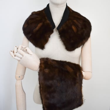 1940s/50s Fur Collar and Wide Cuffs 