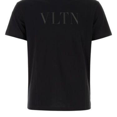 Valentino Garavani Man Black Cotton T-Shirt