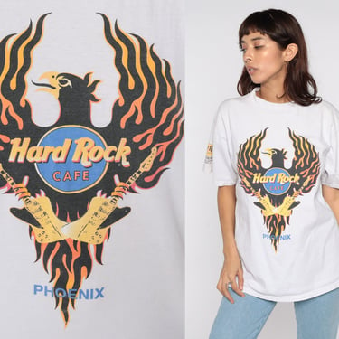 Hard Rock Cafe Tee PHOENIX ARIZONA Shirt Az Biker Tshirt 90s Guitar Graphic Tee Vintage 1995 Retro Tourist Shirt usa 1990s Extra Large XL 