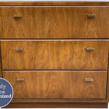 30.25" Unfinished 3 Drawer Drexel Vintage Dresser #08752