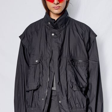 Black Taslan Military Jacket