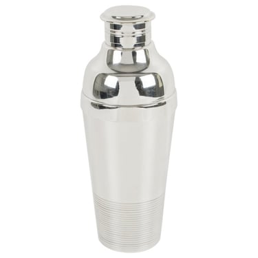 Luc Lanel for Christofle Gallia Silver Plate &quot;Ondulation&quot; Cocktail Shaker