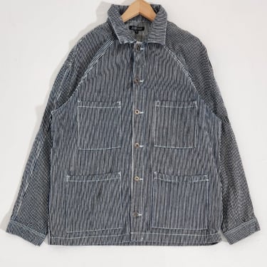Striped Chore Jacket Sz. L