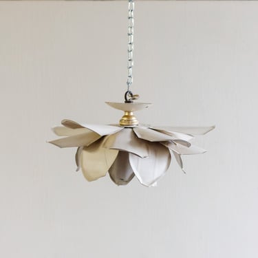 french midcentury floral pendant lamp