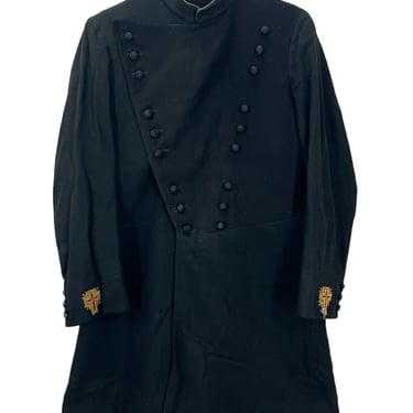 Vintage Black Knight Templar Masonic Freemason Named Wool Jacket Coat