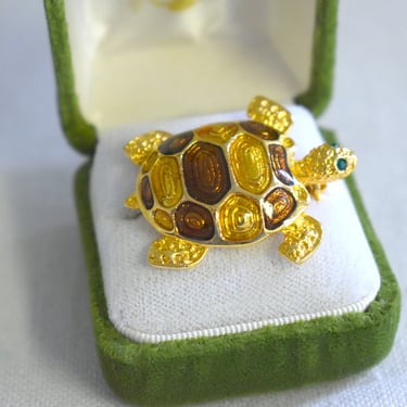 1980s AAI Turtle Brooch 