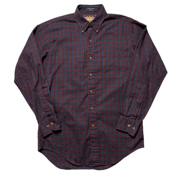 Vintage 1980s Chaps Ralph Lauren Button-Down Flannel Shirt ~ S to M ~ 100% Cotton ~ Preppy / Ivy Style / Trad ~ Polo 