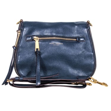 Marc Jacobs - Navy Pebbled Leather Crossbody Bag