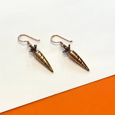 Copper Carrot Earrings