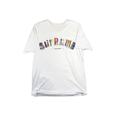 Vintage Supreme T-Shirt New York Embroidered