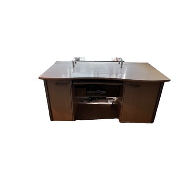 Light Blonde Wood Executive Desk w/2 Cabinets UL259-13