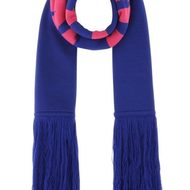 VETEMENTS Embroidered wool scarf