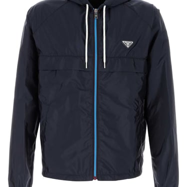 Prada Men Navy Blue Re-Nylon Jacket