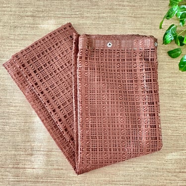 Vintage Brown Woven Shower Curtain - Fashion by Jolo 
