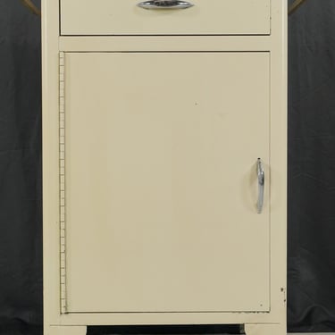 Mid 20th Century Cream Steel Medical Cabinet