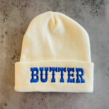 Butter knit beanie hat Made in America foodie
