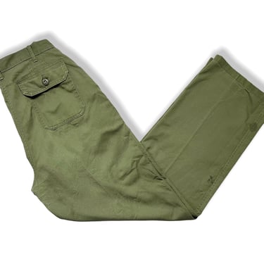 Vintage Women's US Army OG-507 Field Trousers / Pants ~ measure 28.5 x 30.75 ~ Post Vietnam War ~ 28 29 Waist ~ Fatigues ~ Worn-In 